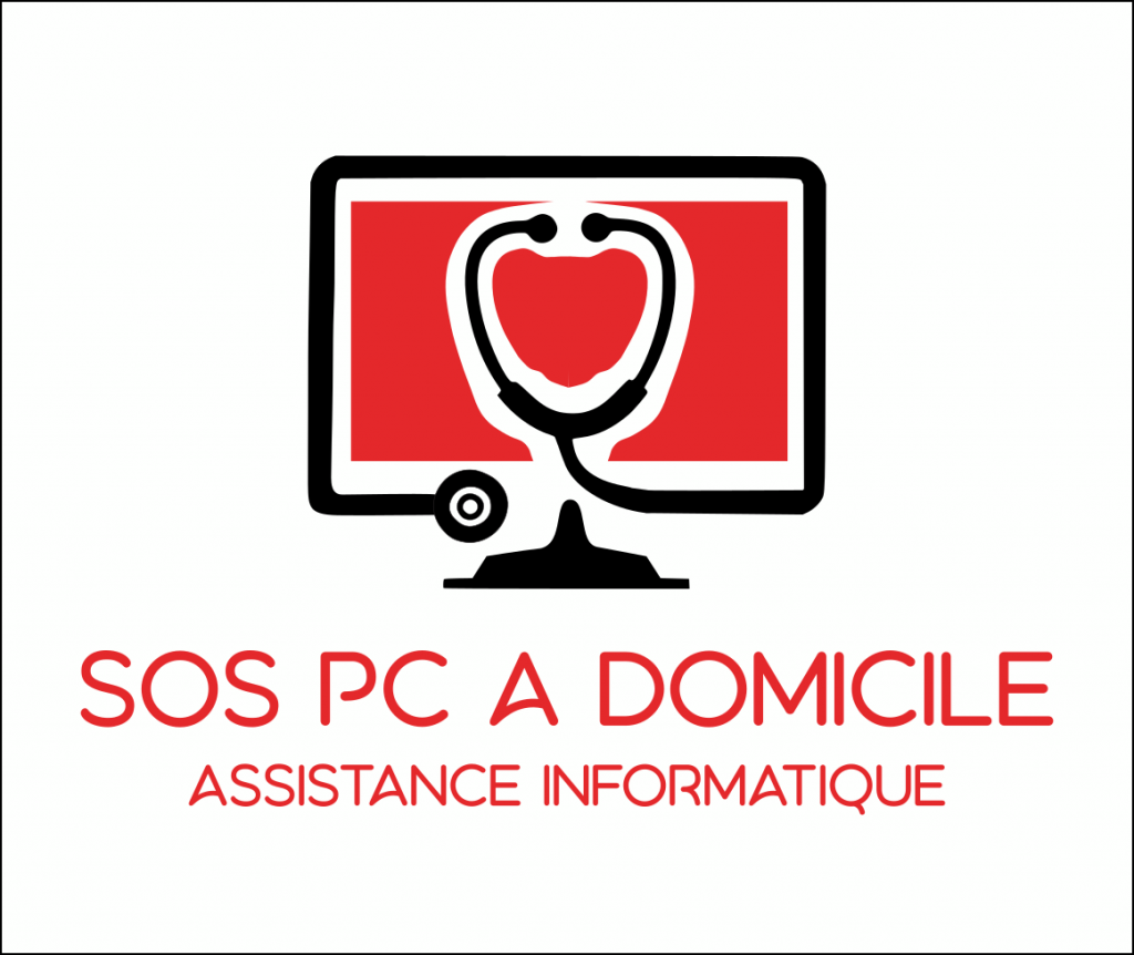SOS PC A DOMICILE Logo sos pc a domicile - dépannage et assistance informatique à domicile